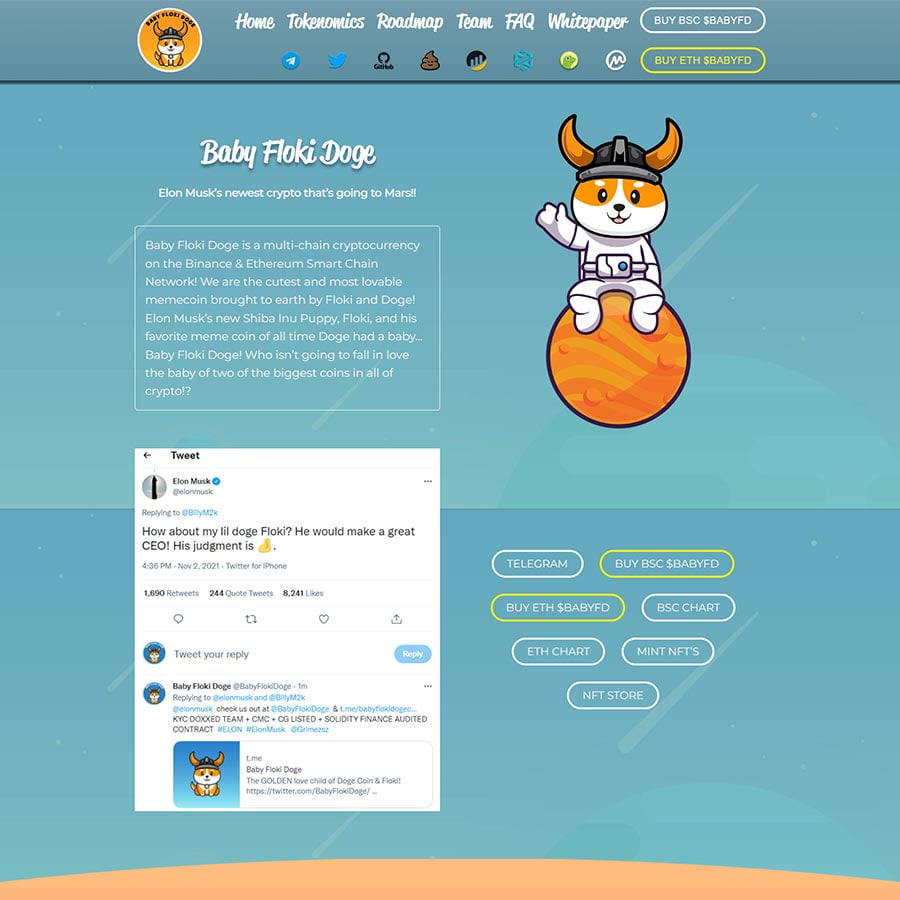 Mẫu website wordpress Landing Page giới thiệu Altcoin, Crypto